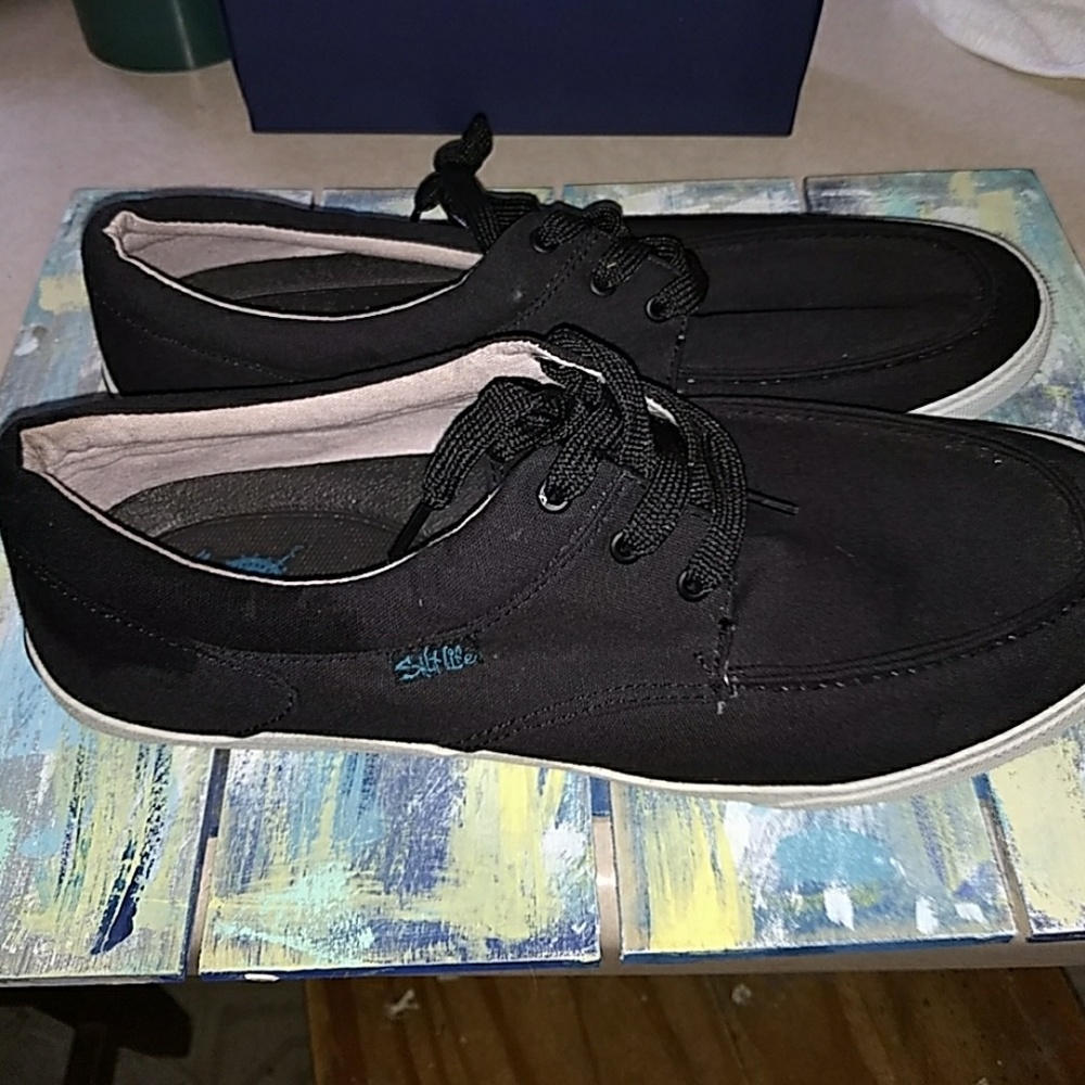 Salt Life canvas deck shoes